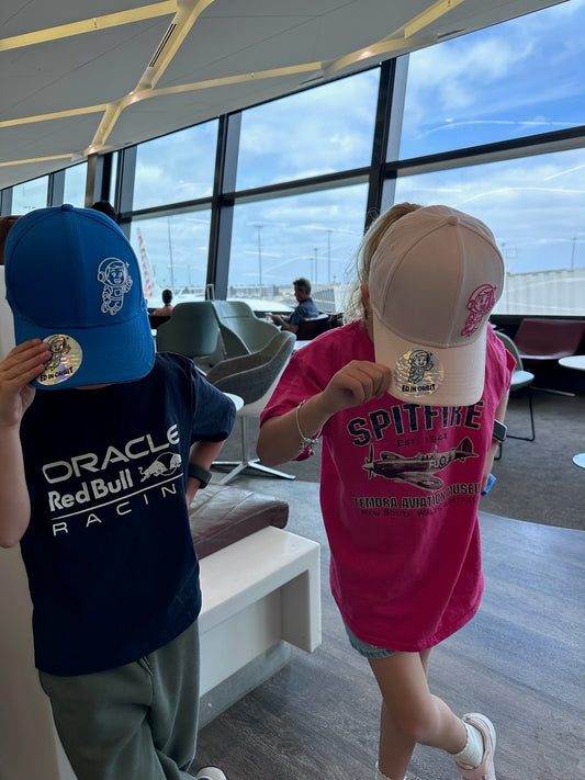 Ed In Orbit Baseball Cap - Kids Pink