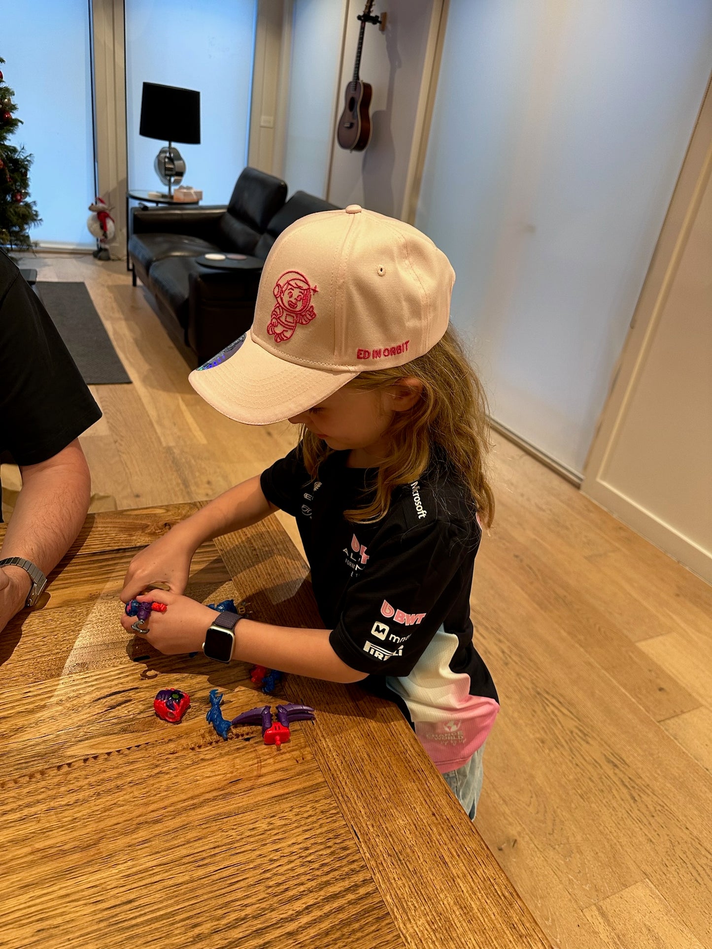 Ed In Orbit Baseball Cap - Kids Pink
