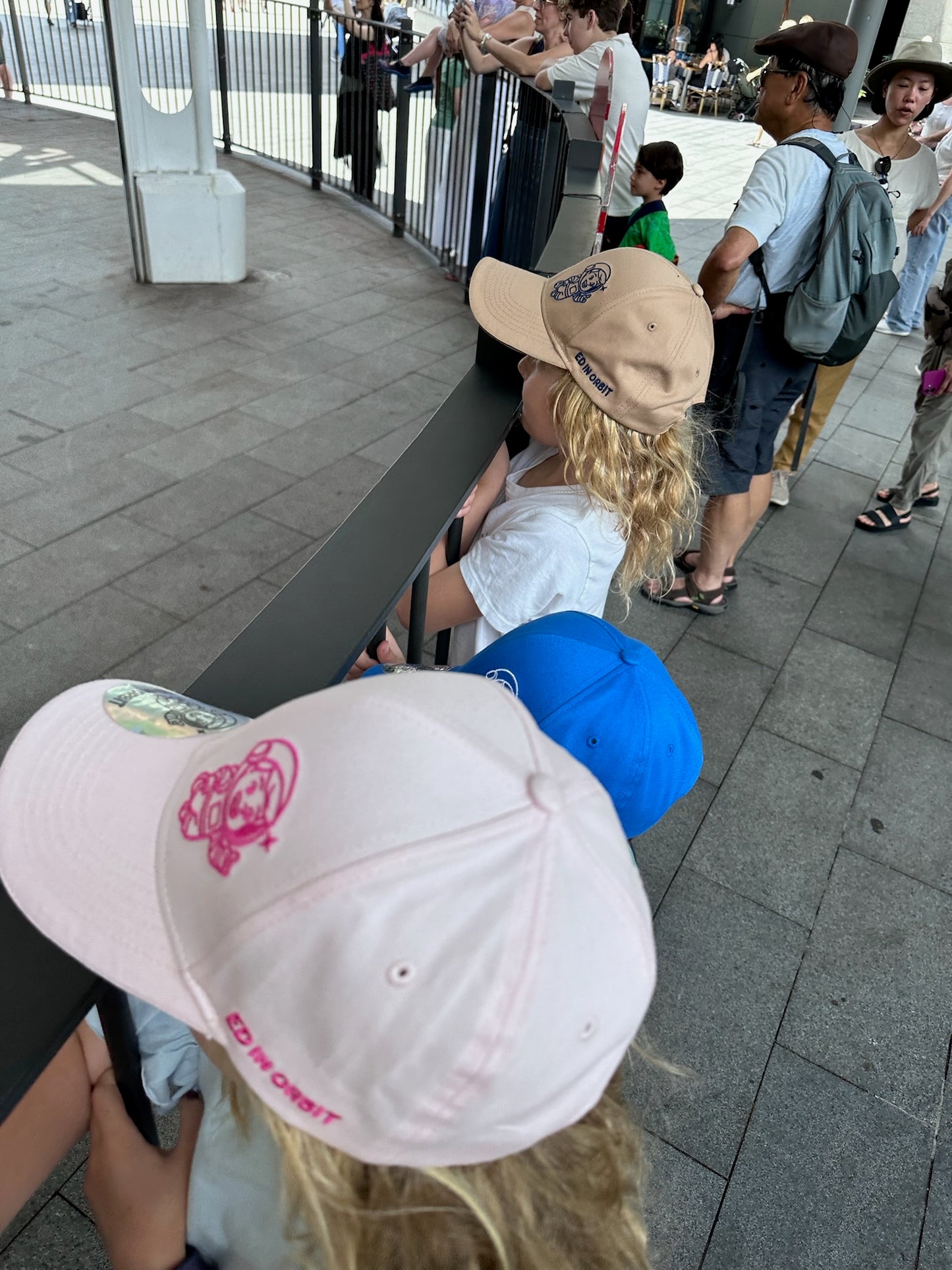 Ed In Orbit Baseball Cap - Kids Pink