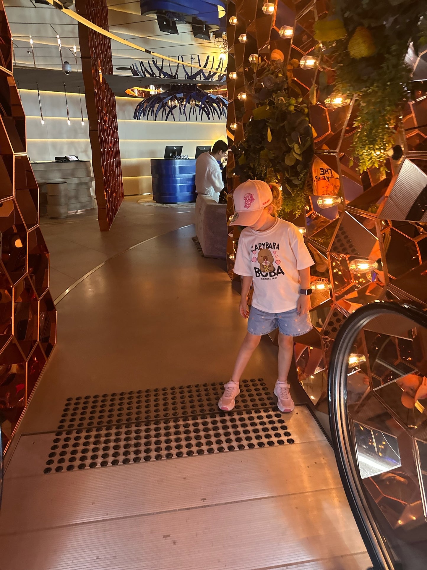 Ed In Orbit Baseball Cap - Kids Pink